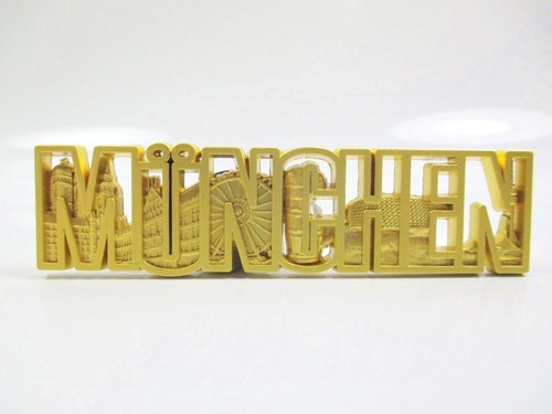 Monaco magnete metallo lettere