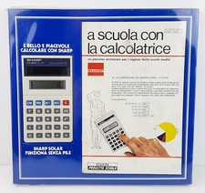 SHARP ELSI MATE EL-240 SOLAR CELL A SCUOLA CON LA CALCOLATRICE - VINTAGE - NUOVA
