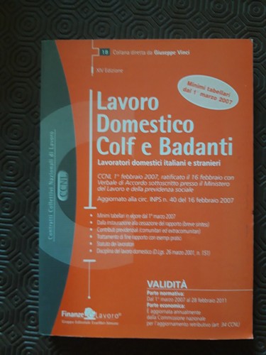 Lavoro domestico colf e - domestico,,