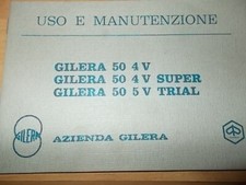 Libretto uso e manutenzione Gilera 50 4V 4V Super 5V Trial