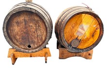 ANTICHE  BOTTI LEGNO MARTINEZ  MARSALA ATTREZZATURA RURALE SHABBY CHIC VINTAG