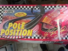  DOPPIA pista polistil Michael Schumacher 6,80m 2+2corsie, cartolina autografata