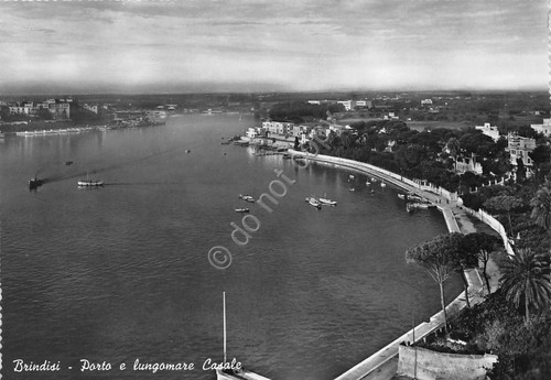 Cartolina brindisi porto - porto, e