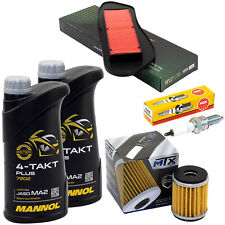 Kit Manutenzione per Yamaha VP 125 VP 250 2007-16 Olio 2L Filtro Aria Filtro Olio Candela