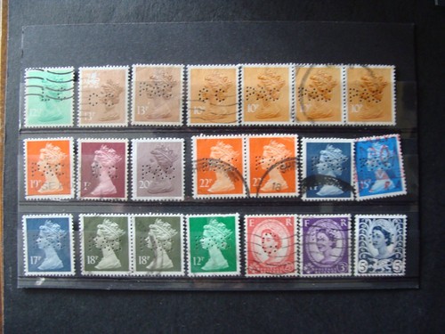 Perfin perforated lotto - perfin,