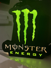 Insegna Luminosa Led Monster Energy Drink