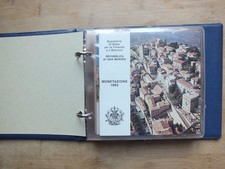 san marino divisionali album con 5 annate divisionali da zecca 1982/83/84/85/86
