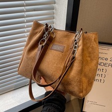 Borsa donna pelle scamosciata