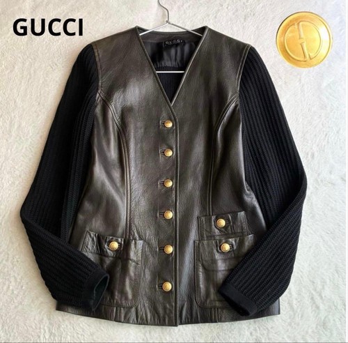 Gucci giacca pelle - vintage, xl
