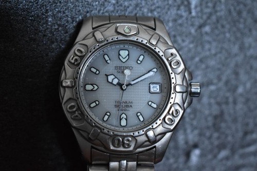 Seiko titanium scuba 200 solar - seiko,