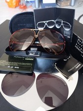 NOS CARRERA PORSCHE 5621 47 130 raro AVIATOR M AUSTRA ORO/TARTARUGA Doppie Lenti