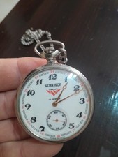 Vintage Orologio da tasca Serkisof/18 jewels-Ferrovie Russe-anni 60-