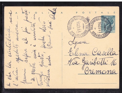 Cartolina postale l - 20,