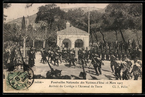 Cpa toulon funérailles - toulon,,