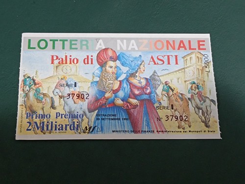 Biglietto lotteria nazionale - lotteria,