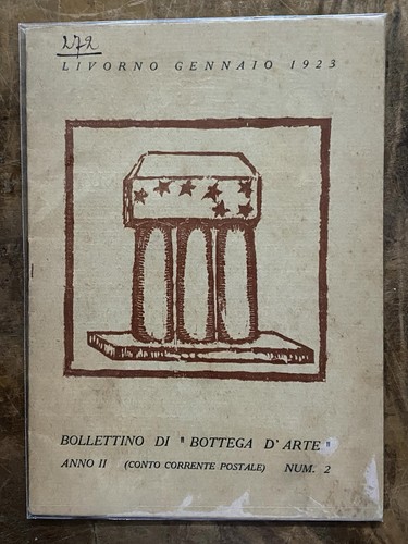 Bollettino bottega arte - bollettino, d'arte