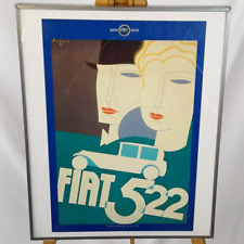 FIAT 522  STAMPA CARTACEA MODERNA CENTENARIO 1899-1999 - CM 50X40