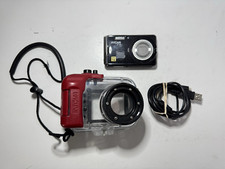 Fotocamera subacquea Intova IC 14 nera con custodia subacquea + scheda di memoria 8 Gb e cavo