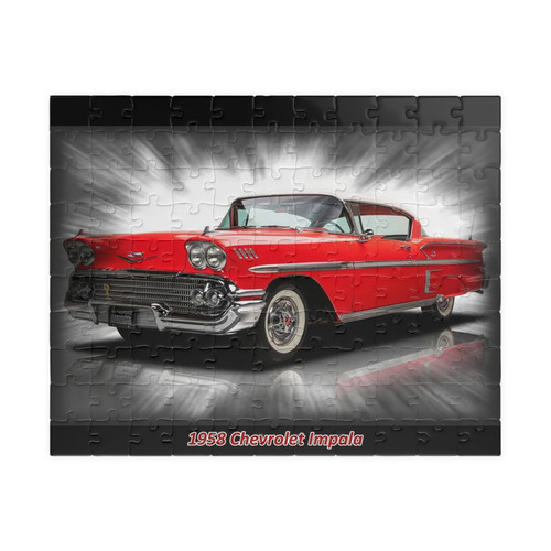 Puzzle chevrolet impala - puzzle, 1958
