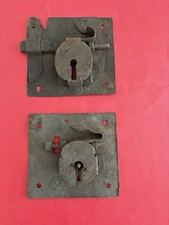 Due Antiche Serrature In Ferro Sec. XVII