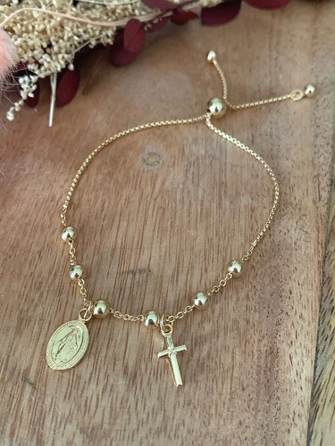 Bracciale regolabile rosario - bracciale,