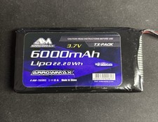 Arrowmax  AM-700995 Neuf Lipo TX 6000mah Pour Radio Sanwa M17 Ou Autre Futaba ko