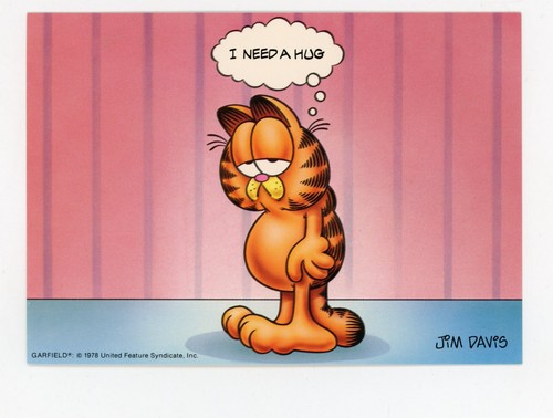 Cartolina epoca garfield non - cartolina,