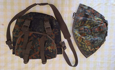 Zainetto e coprielmetto e porta pala tedesco BW