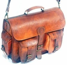 Borsa vintage in pelle da uomo
