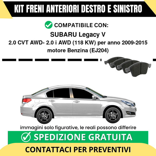 Pastiglie freno anteriori per - pastiglie,