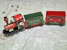 Trenino In Latta Natalizio