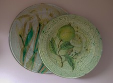 Coppia piatti vetro - di,