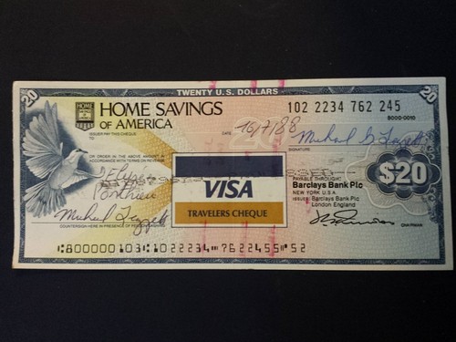 Travelers cheque dollari - da,