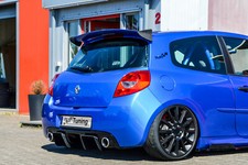 Attacco Posteriore Fresato Flaps Diffusore in ABS per RENAULT CLIO 3 RS Fase 2