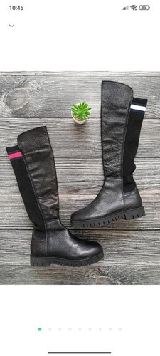 Stivali donna tommy jeans neri - stivali,