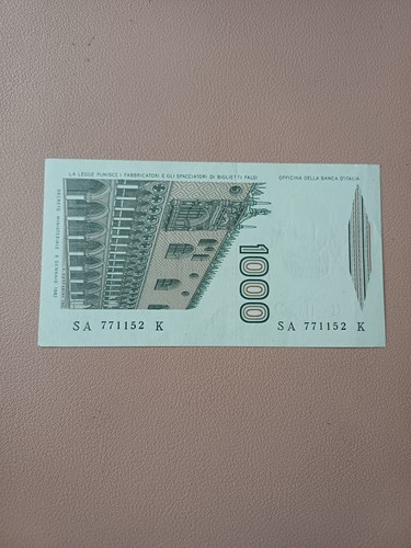Banconota 1000 lire - 1000, polo