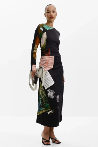 Desigual mix print long sleeve - mix,