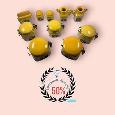 Vasetti vintage  in ceramica per cucina 10 pezzi.