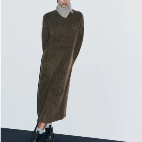 Vestito maxi maglione zara - maxi,