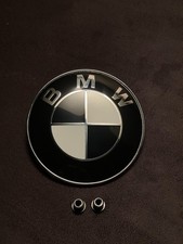 Emblema BMW 82 mm nero bianco