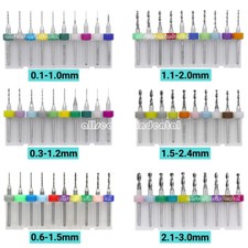 Set 6 Tipi Punte Trapano PCB Acciaio Carburo di Tungsteno Twist Micro CNC Incisione Frese