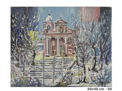 Quadro olio firmato vivalda - ad,