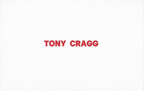 Tony cragg invito post card - invito-post,
