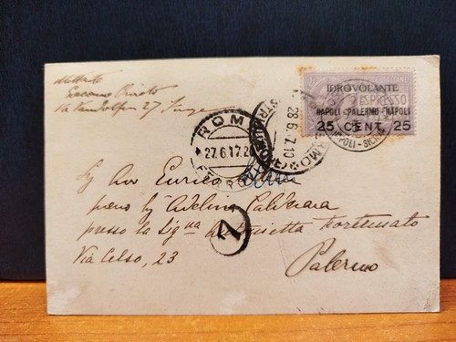Cartolina idrovolante espresso
