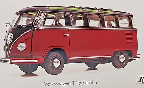 Samba bus nero rosso - vw, nero/rosso