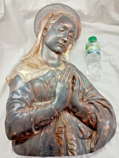 Statua bassorilievo legno Madonna,Santa