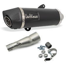 Sistema di scarico completo LeoVince SBK NERO, acciaio inox nero, tappo carbonio