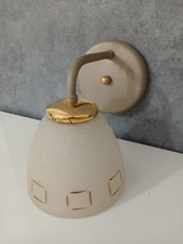 Plafoniera Lampada Applique da Muro Parete in Vetro e Metallo Vintage