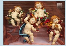 ANGELO IN RESINA 9 CM - DIPINTO A MANO