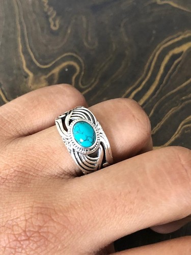 Turchese anello 925 argento - turchese,
